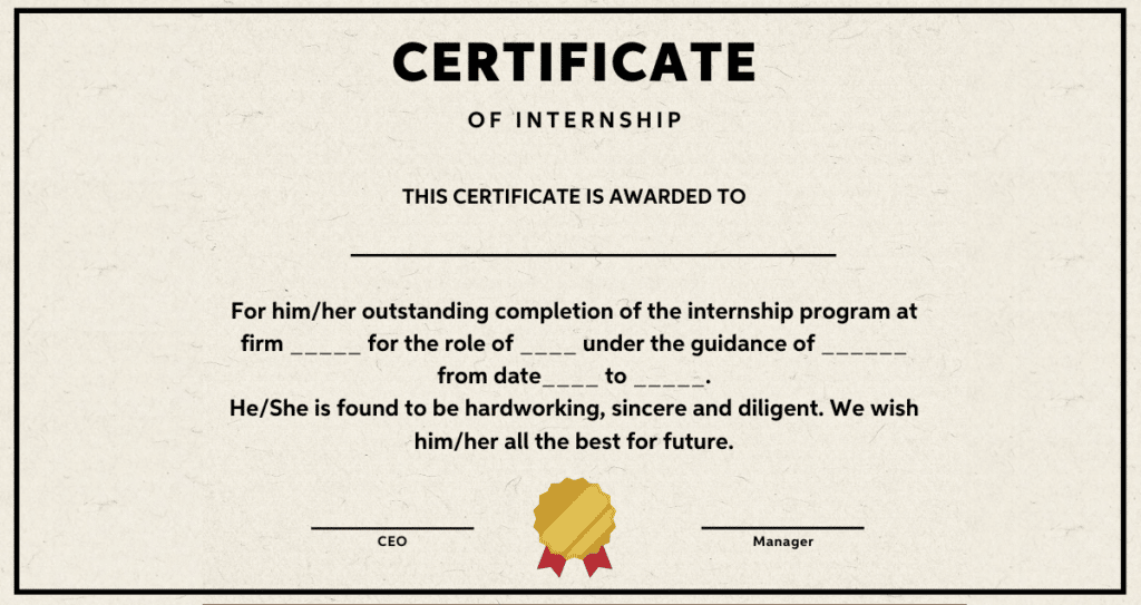 Design Internship Certificate Or Work Experience Letter For Any 