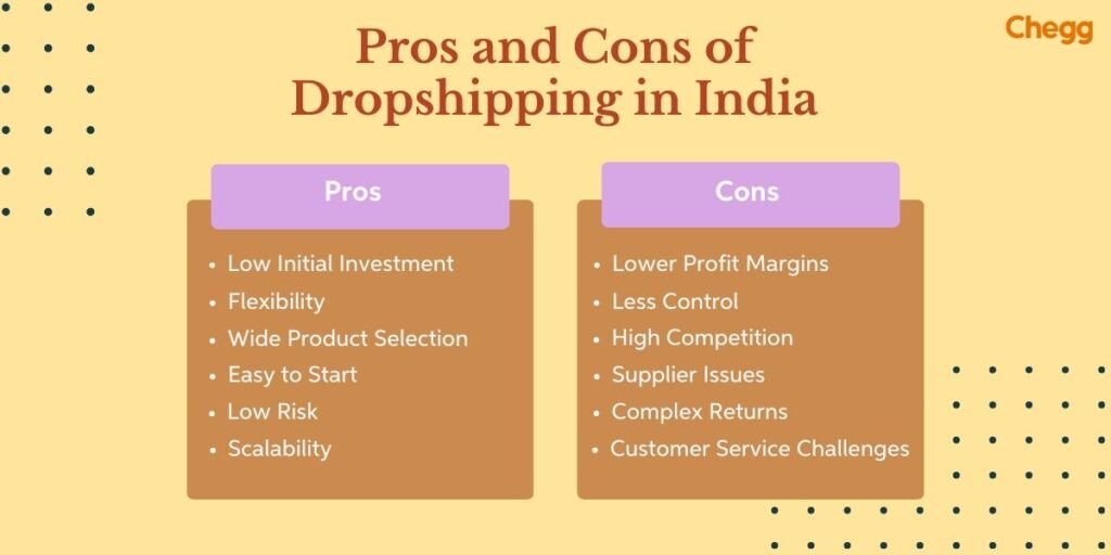 Pros and Cons of Dropshipping in India