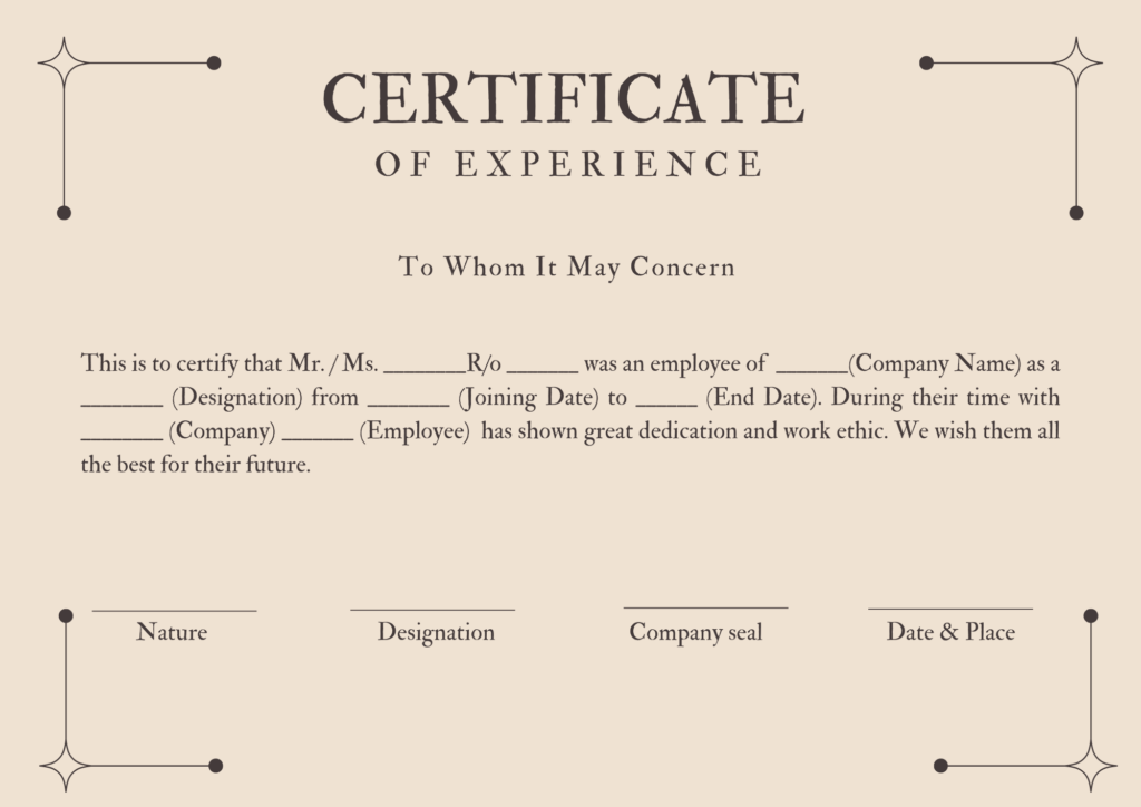 Certificate Of Experience 1024x724 