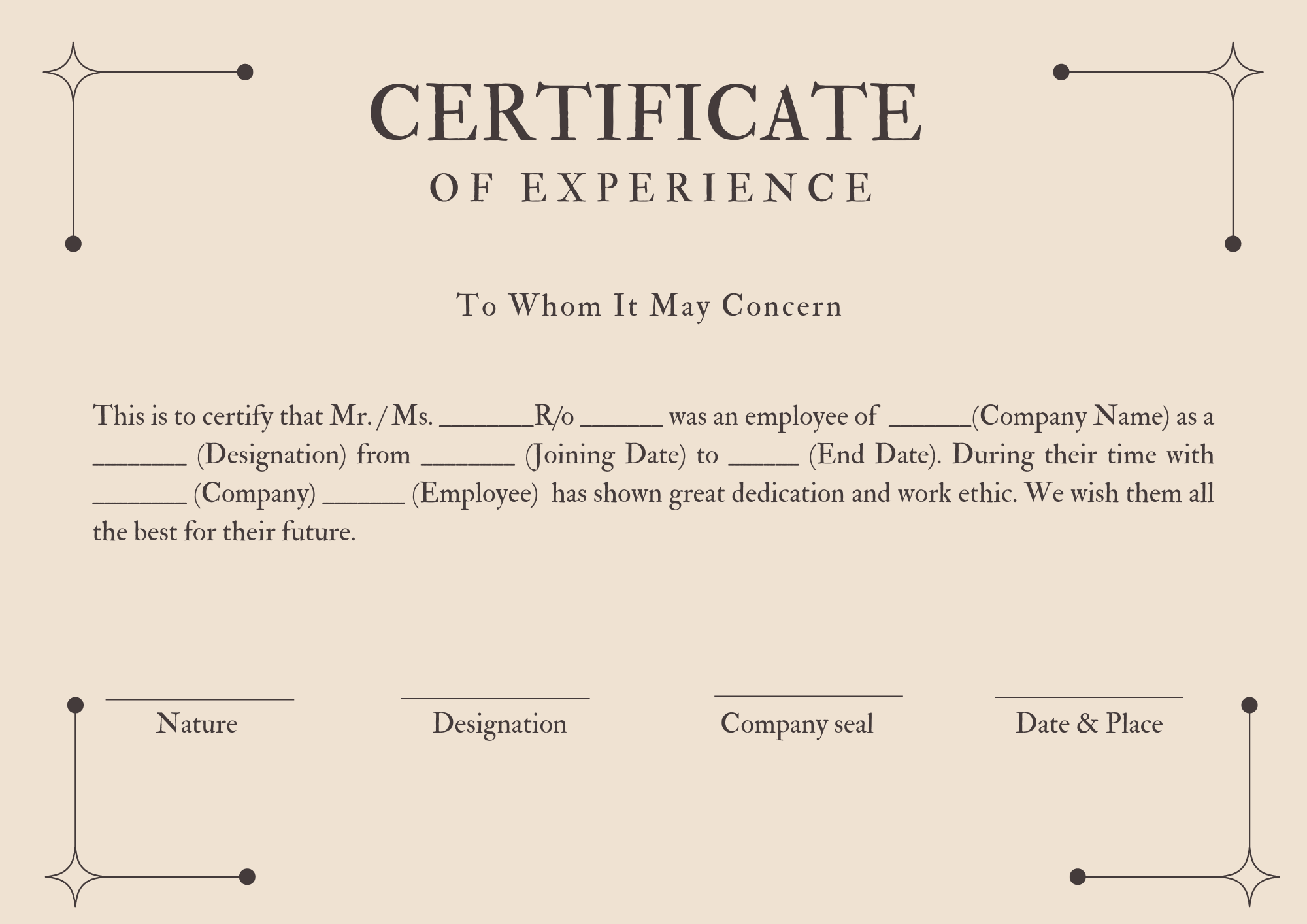 Best ways to get your Experience Certificate in 2024