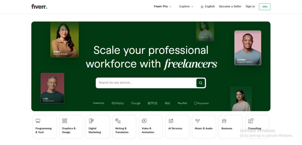 Fiverr - Best Freelance Marketplaces