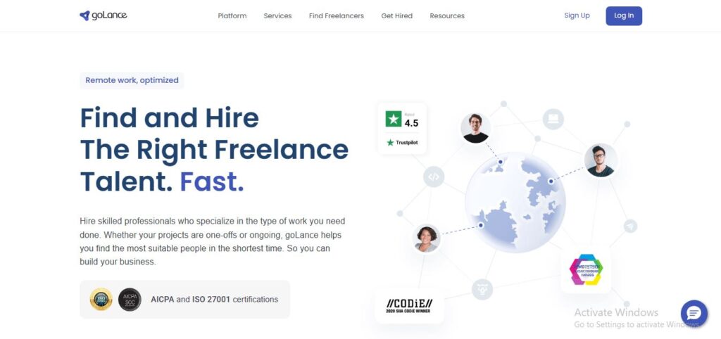 goLance - freelance marketplaces