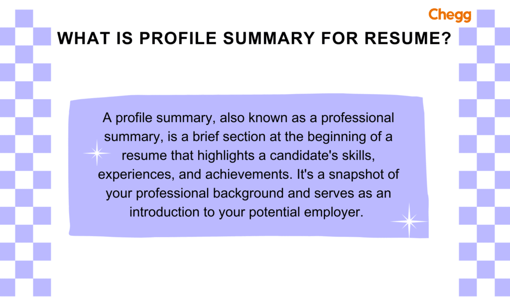 How To Write Profile Summary For Freshers 10 Examples 