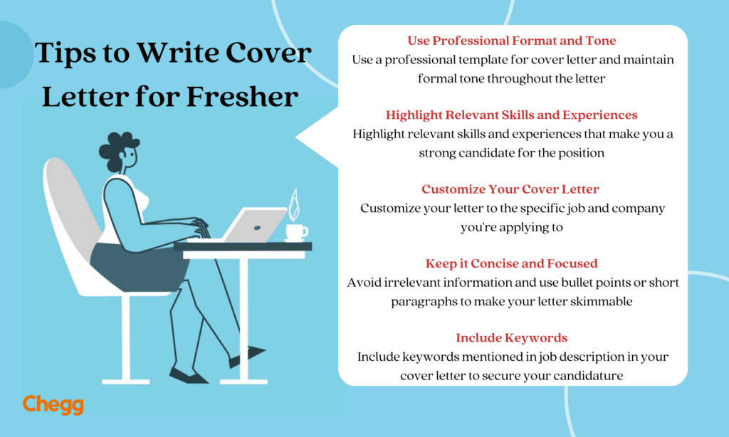 tips to write cover letter for freshers