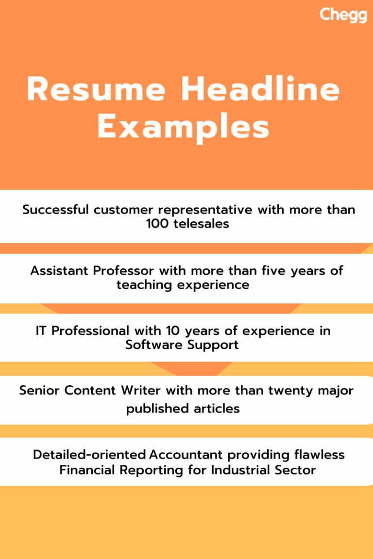 How To Write Powerful Resume Headline 10 Examples 