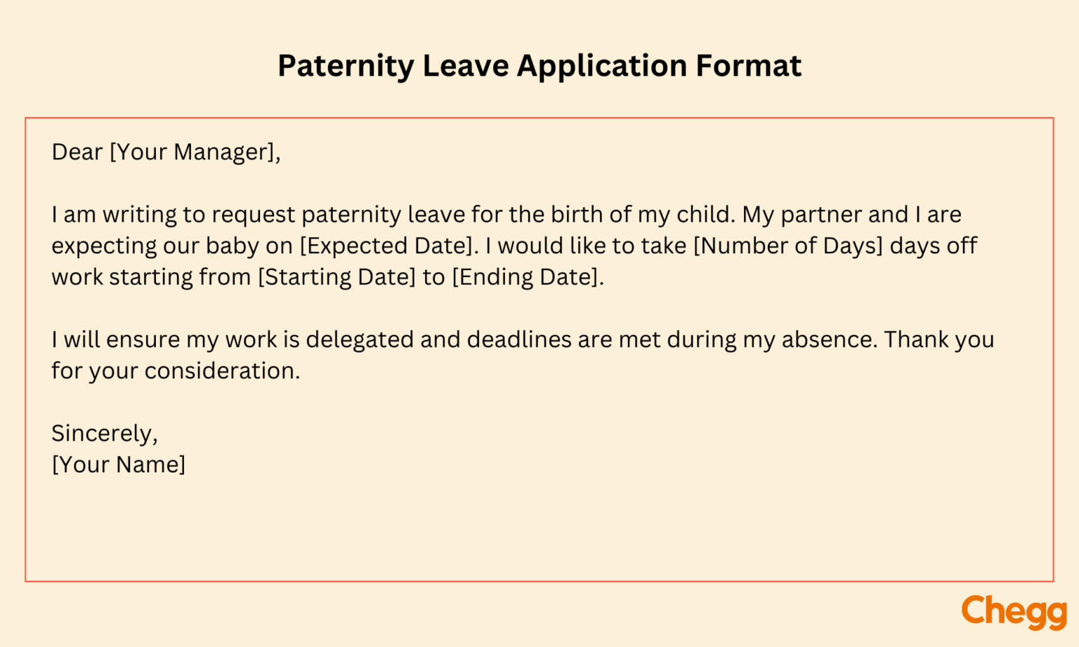 Paternity Leave Application 3 Samples And Format 4523