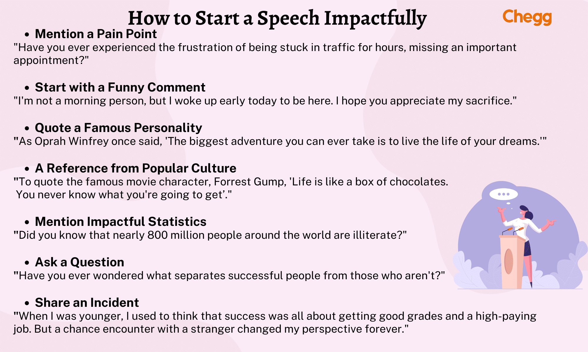 words for starting a speech