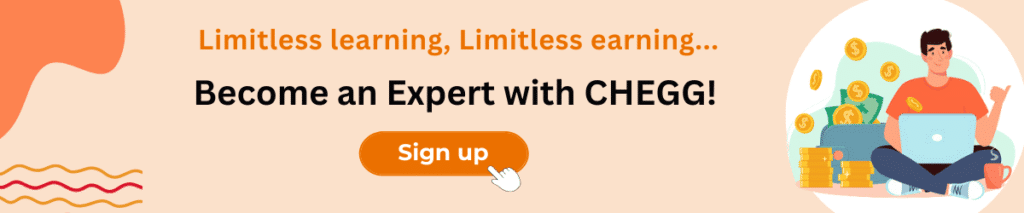 Limitless learning, Limitless earning- Become chegg expert