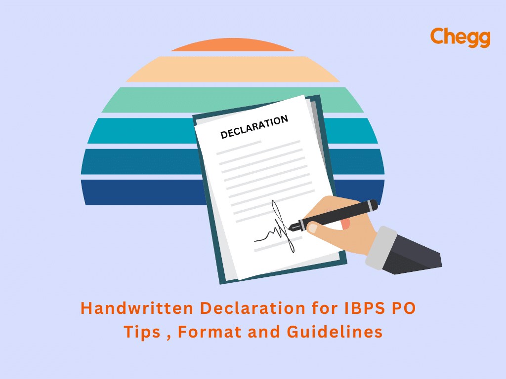 handwritten declaration for ibps po