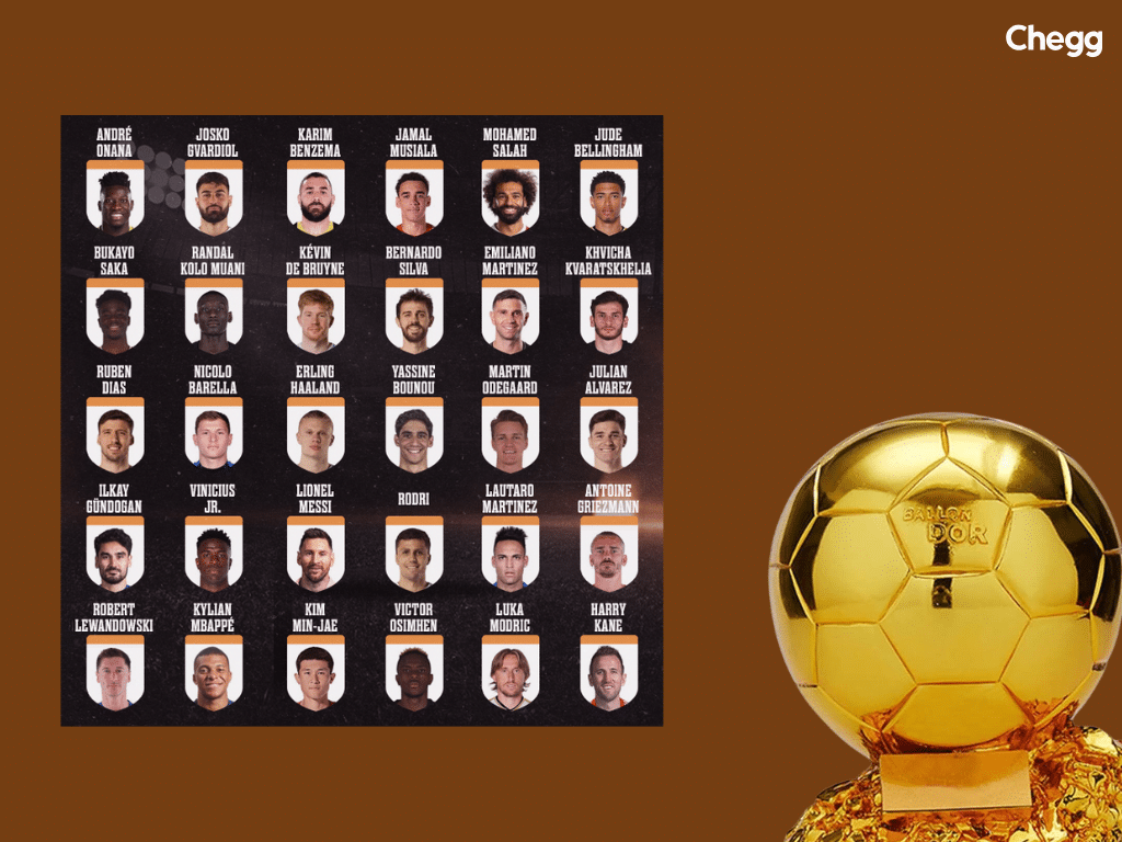 30 players nominated for the 2023 Ballon d'Or