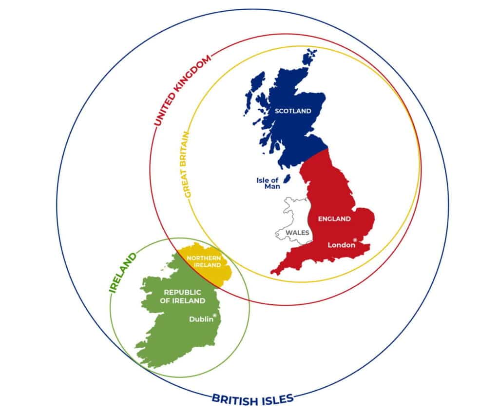 Difference Between England and Britain Map