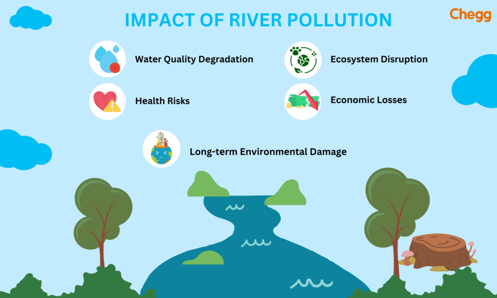 Impact of river pollution