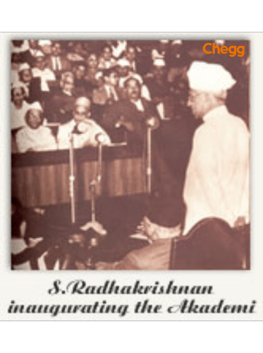 Inauguration of Sahitya Akademi by then President S. Radhakrishnan