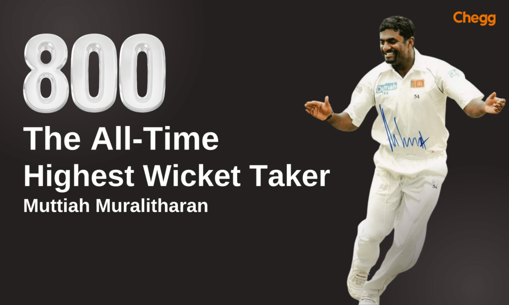 Muttiah Muralitharan, highest wicket-taker in test cricket