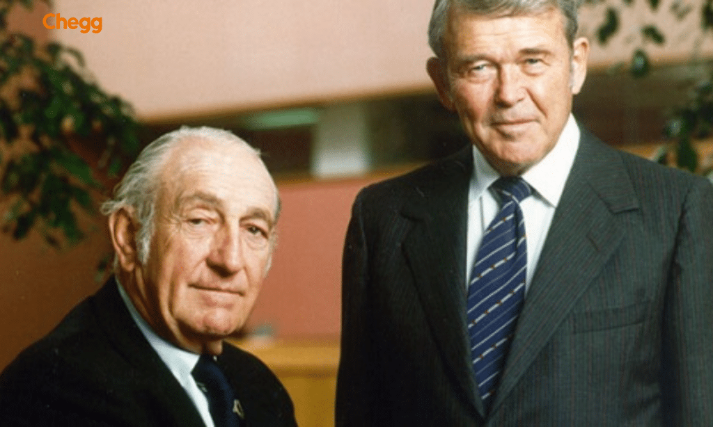 William Hewlett and David Packard, founders of HP