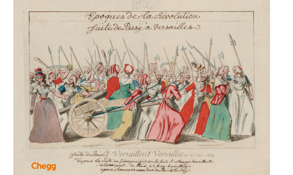 Women's march, French revolution