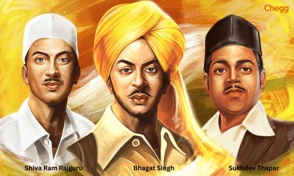 Bhagat Singh, Sukhdev, and Rajguru