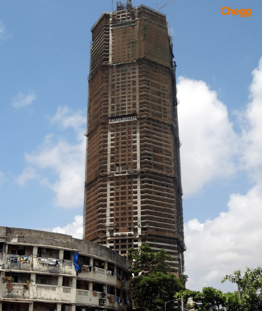 Construction of Palais Royale, the tallest building of India