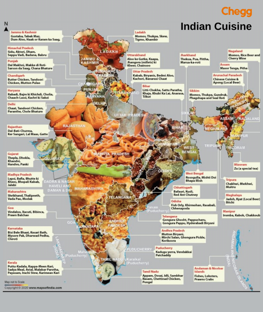 Indian Cuisine Map