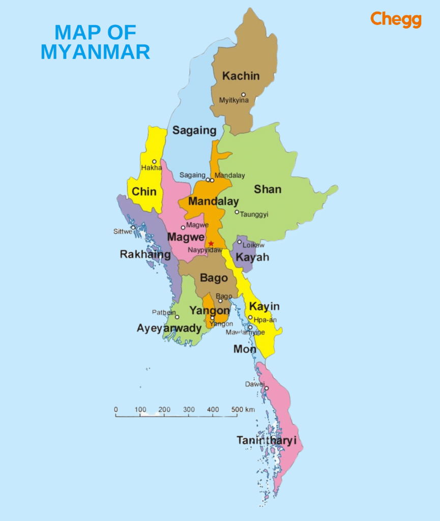 Myanmar- Neighbouring countries of India