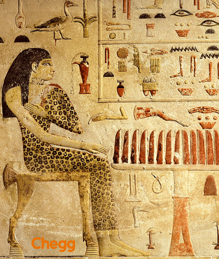 Painting of Princess Neferetiabet showcasing Egyptian Numerals, history of maths