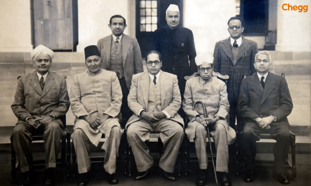 The drafting committee of the Constituent Assembly of India