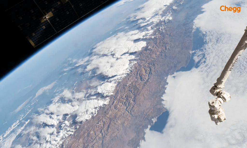 Longest Mountain Range in the World, Adens mountain range from space