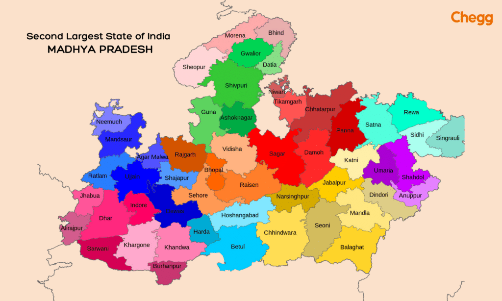 Second Largest State of India: Madhya Pradesh