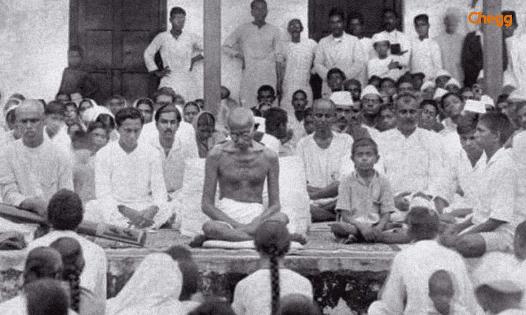 Mahatma Gandhi at Sabarmati Ashram