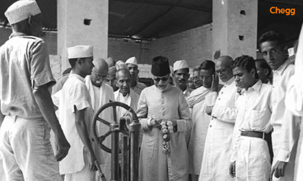 Maulana Azad, the first education minister of India inaugurating the first IIT