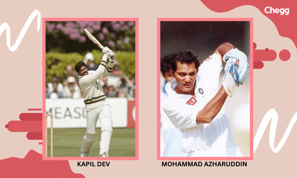 Mohammad Azharuddin and Kapil Dev: Fastest Test Century by Indian Player