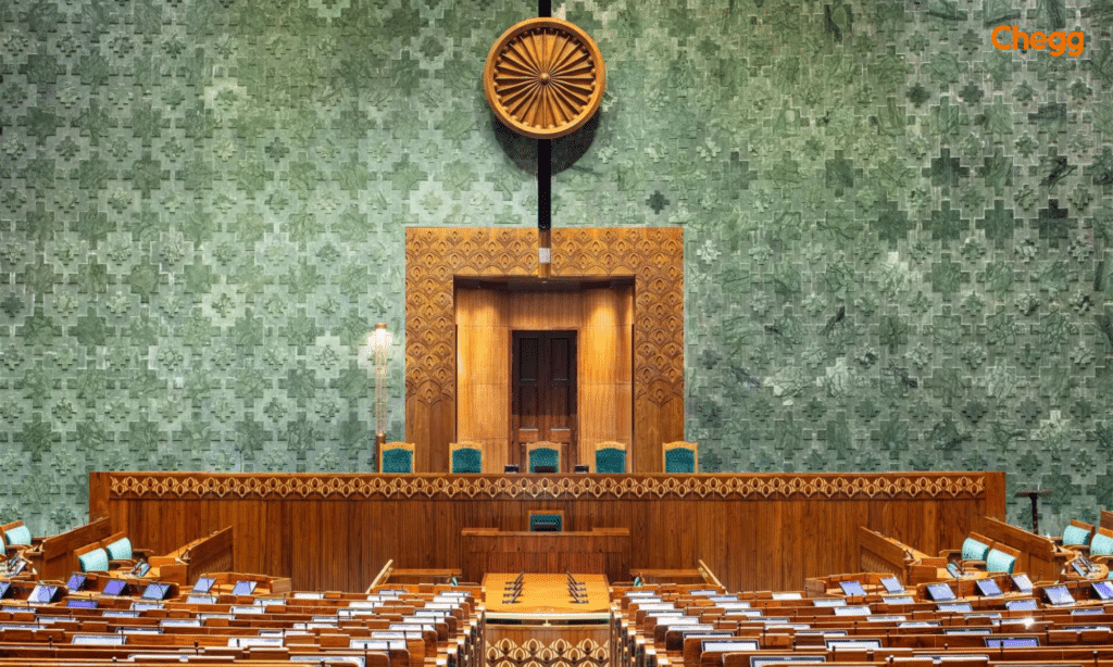 National emblem of India in the new Parliament building