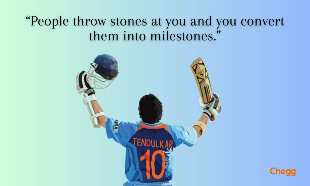 Sachin tendulkar quote, cricketer quote