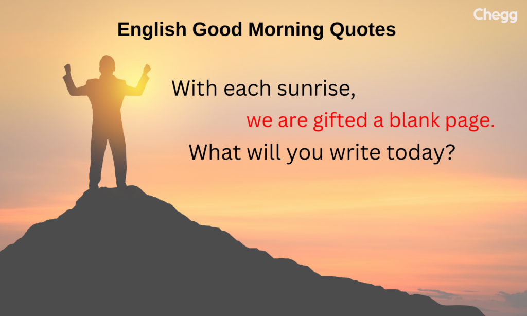 English Good Morning Quotes- गुड मॉर्निंग सुविचार इमेज