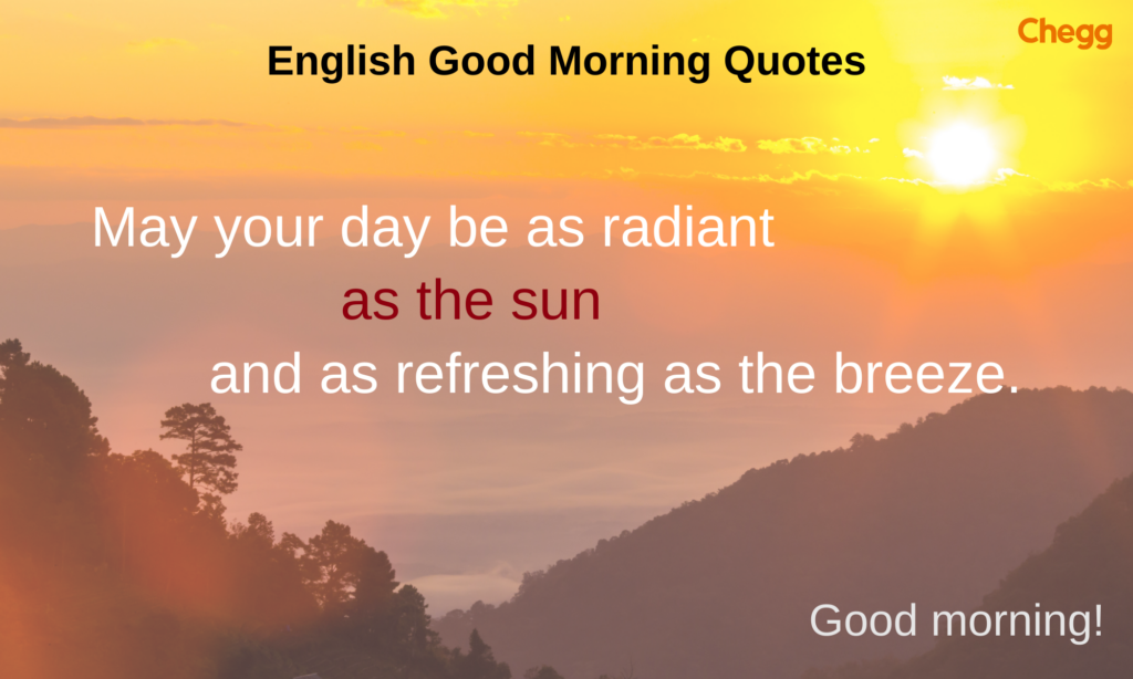 English Good Morning Quotes - गुड मॉर्निंग सुविचार इमेज