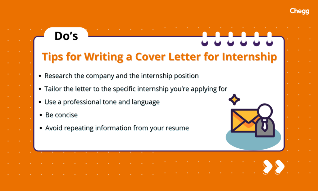 cover letter for internship