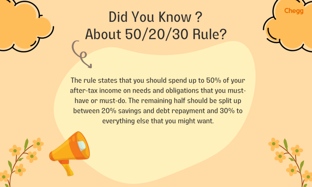 what is 50/20/30 rule